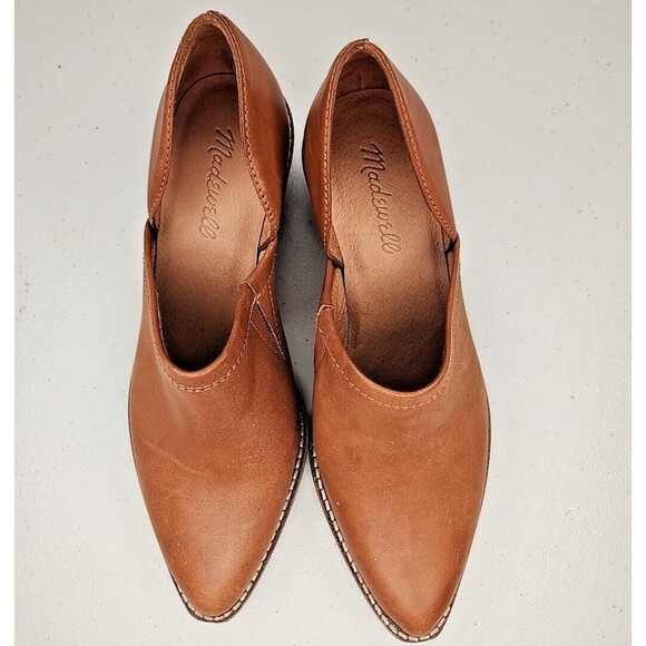 Madewell Shoes - NWOB Madewell The Brady Ankle Bootie Low Cut English Saddle Leather Shoes 6.5